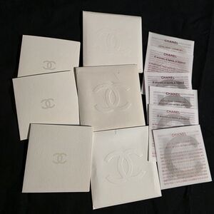 Authentic BOOKLETS FROM Chanel shoes with Logo Envelopes Set Of 3